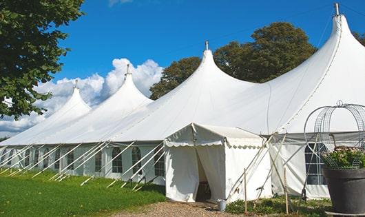 multiple portable restrooms for large-scale events, ensuring availability for all guests in Elverta